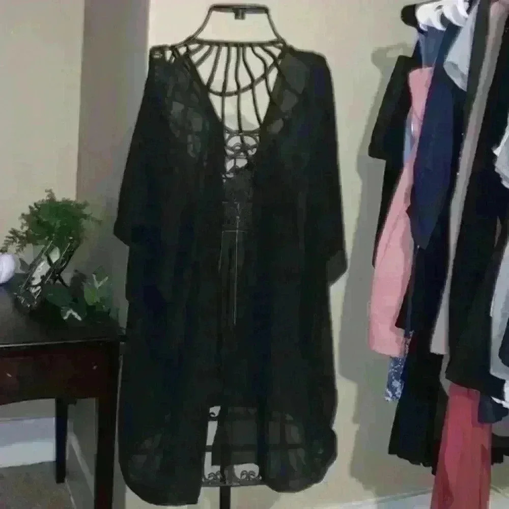 Charlotte Russe black cover up Size M